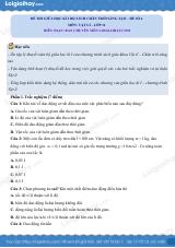 Đề thi giữa học kì 1 Vật lí 11 Chân trời sáng tạo - Đề số 04